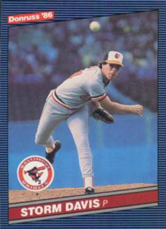 1986 Donruss #169 Storm Davis NM-MT Baltimore Orioles 