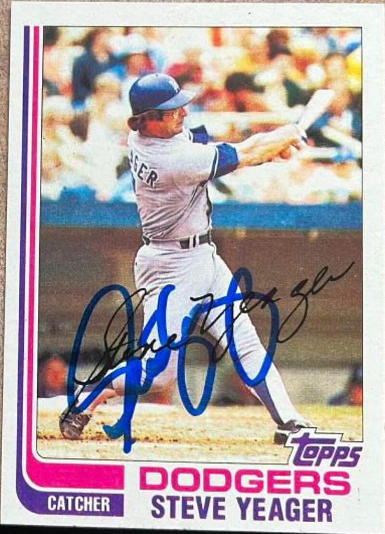 Steve Yeager Autographed 1982 Topps #477