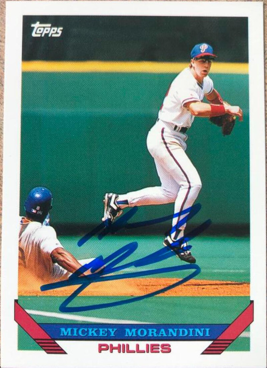 Mickey Morandini Autographed 1993 Topps #262 Philadelphia Phillies Card