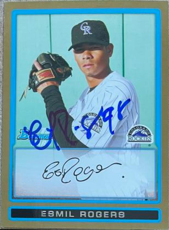 Esmil Rogers Autographed 2009 Bowman - Prospects Gold #BP46 