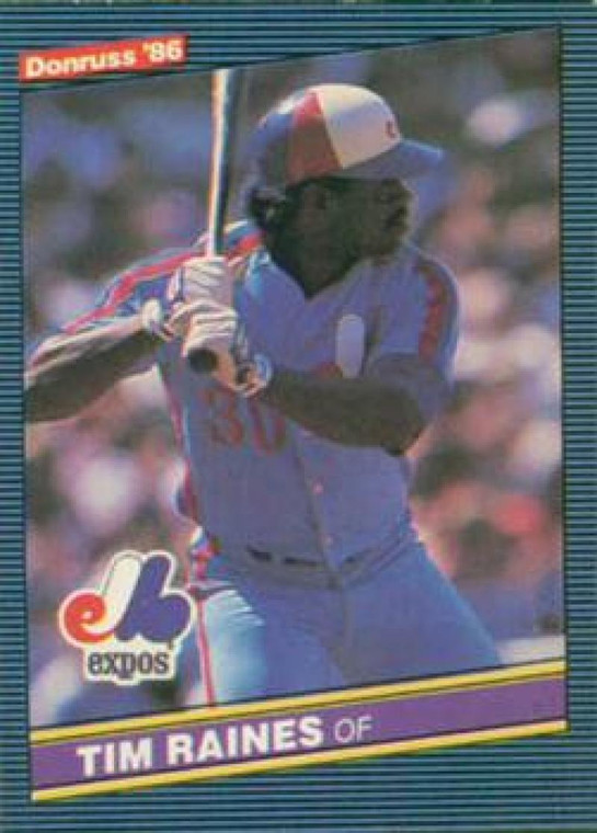 1986 Donruss #177 Tim Raines NM-MT Montreal Expos 
