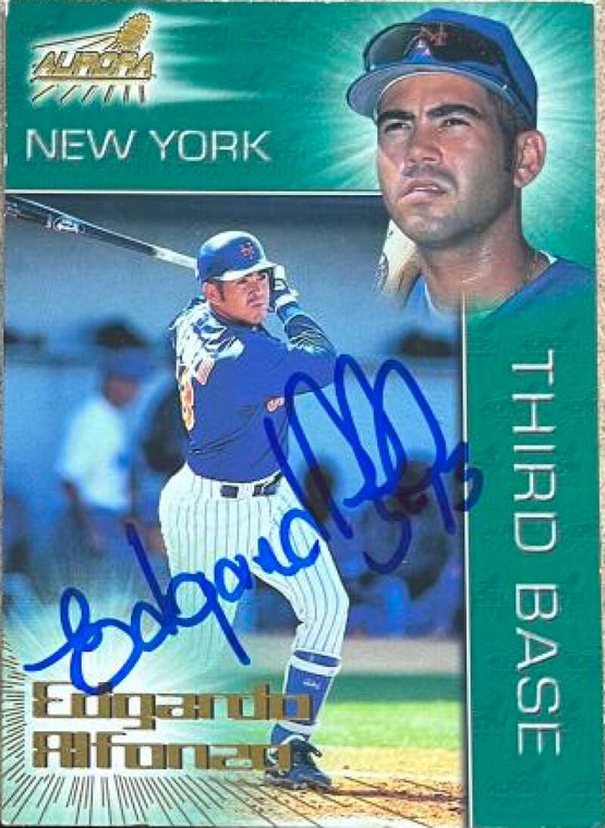 Edgardo Alfonzo Autographed 1998 Pacific Aurora #161