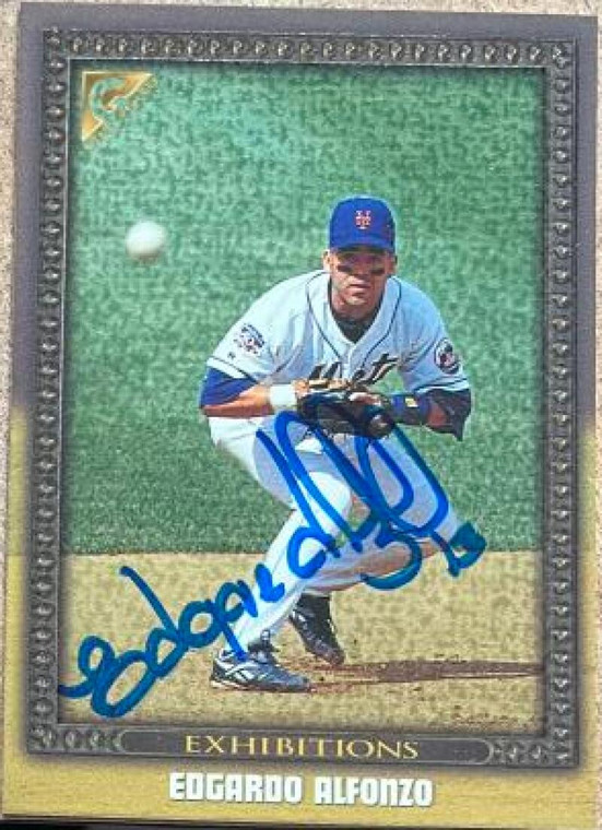 Edgardo Alfonzo Autographed 1998 Topps Gallery #105