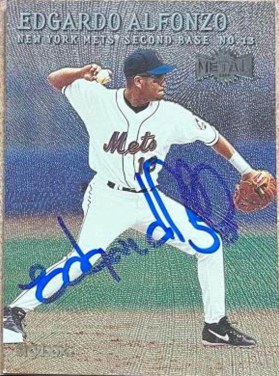 Edgardo Alfonzo Autographed 2000 Metal #83