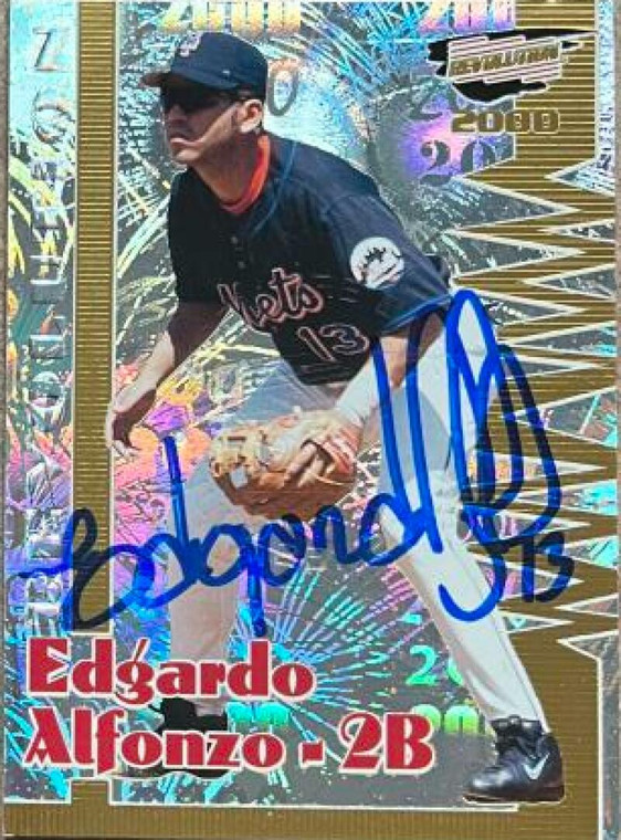 Edgardo Alfonzo Autographed 2000 Pacific Revolution #90