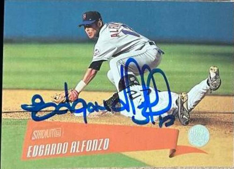 Edgardo Alfonzo Autographed 2000 Stadium Club #191