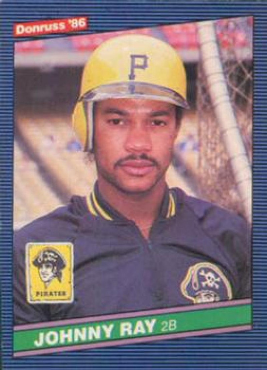 1986 Donruss #186 Johnny Ray NM-MT Pittsburgh Pirates 