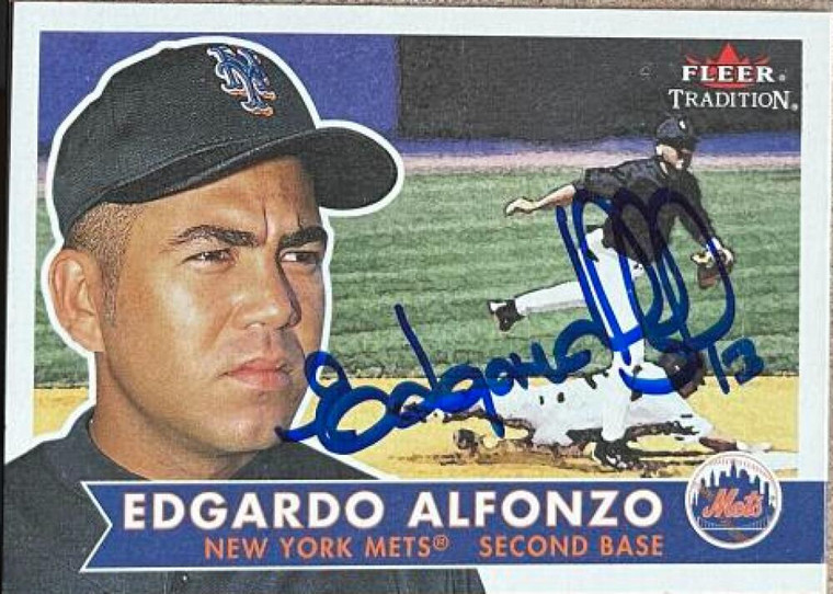 Edgardo Alfonzo Autographed 2001 Fleer Tradition #6