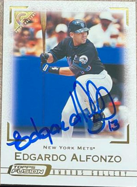 Edgardo Alfonzo Autographed 2001 Topps Fusion #83 GAL