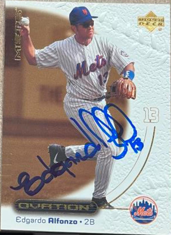 Edgardo Alfonzo Autographed 2001 Upper Deck Ovation #50