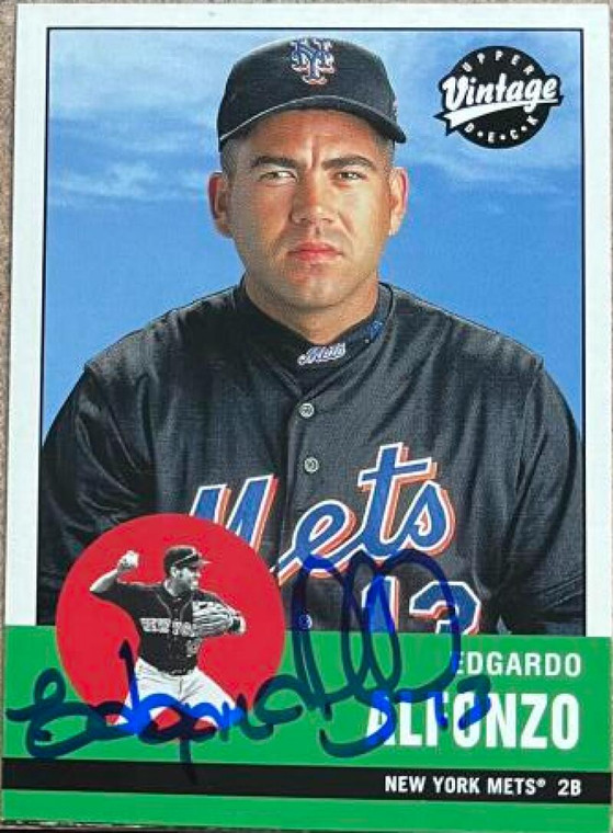 Edgardo Alfonzo Autographed 2001 Upper Deck Vintage #283