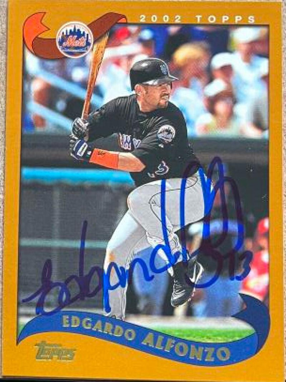 Edgardo Alfonzo Autographed 2002 Topps #258