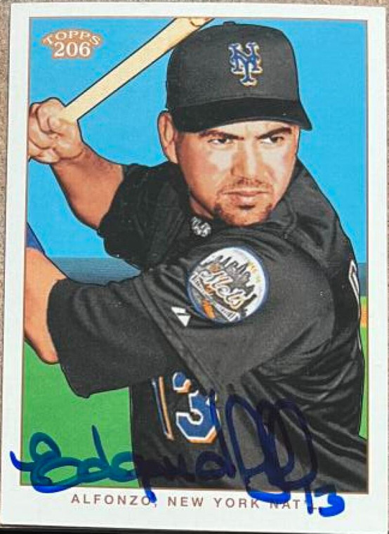 Edgardo Alfonzo Autographed 2002 Topps 206 #18