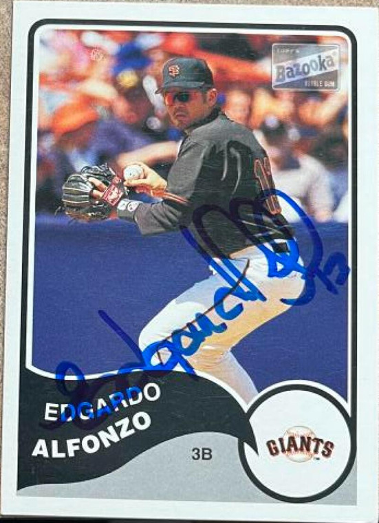 Edgardo Alfonzo Autographed 2003 Bazooka #253