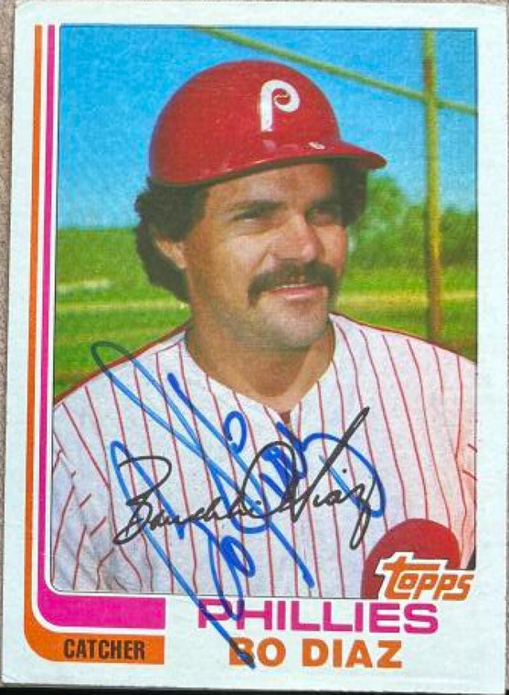 Bo Diaz Autographed 1982 Topps Traded #29T