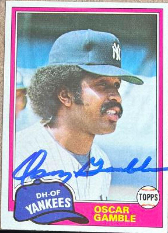 Oscar Gamble Autographed 1981 Topps #139