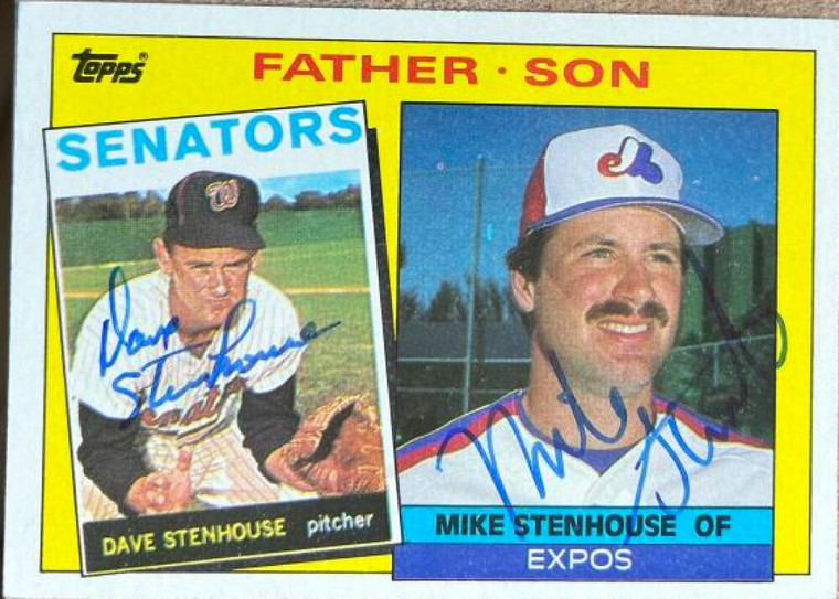 Dave & Mike Stenhouse Autographed 1985 Topps #141