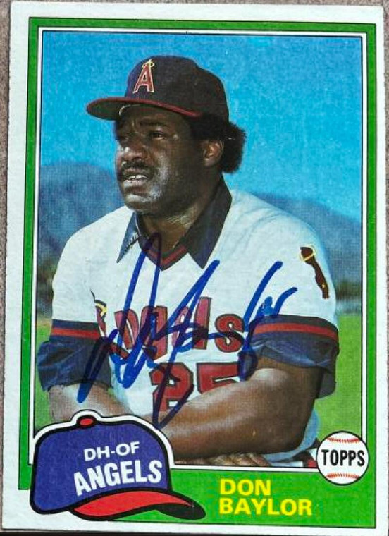 Don Baylor Autographed 1981 Topps #580