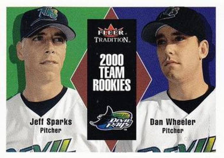 2000 Fleer Tradition Update #24 Dan Wheeler/Jeff Sparks NM-MT RC Rookie Tampa Bay Devil Rays 