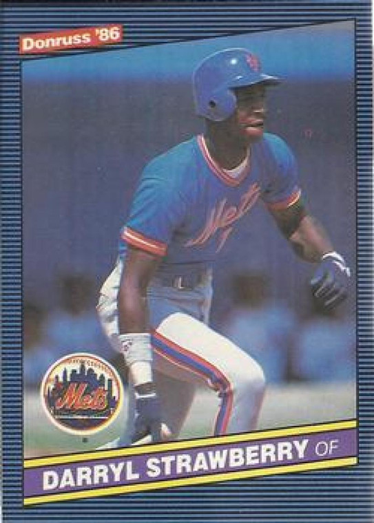 1986 Donruss #197 Darryl Strawberry NM-MT New York Mets 