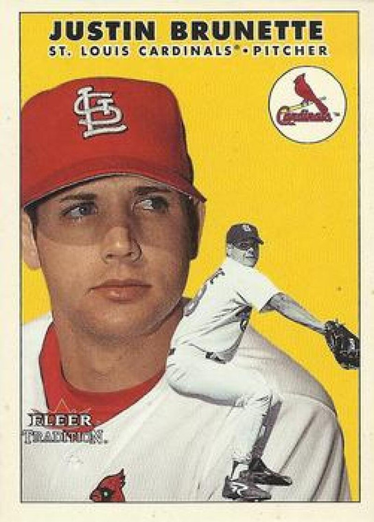 2000 Fleer Tradition Update #61 Justin Brunette NM-MT RC Rookie St. Louis Cardinals 