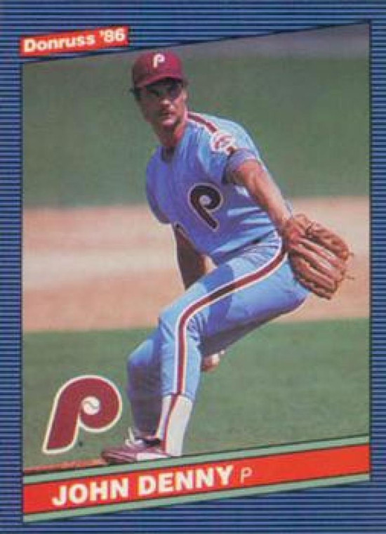 1986 Donruss #204 John Denny NM-MT Philadelphia Phillies 