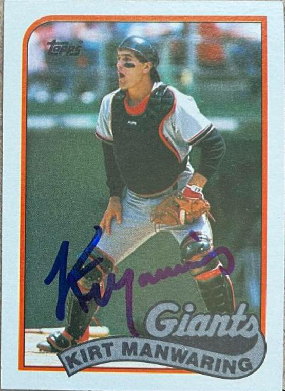 Kirt Manwaring Autographed 1989 Topps #506