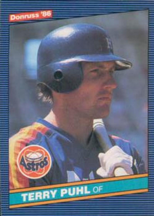 1986 Donruss #206 Terry Puhl NM-MT Houston Astros 