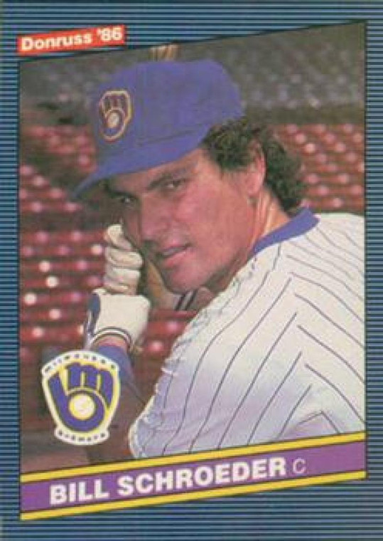 1986 Donruss #211 Bill Schroeder NM-MT Milwaukee Brewers 