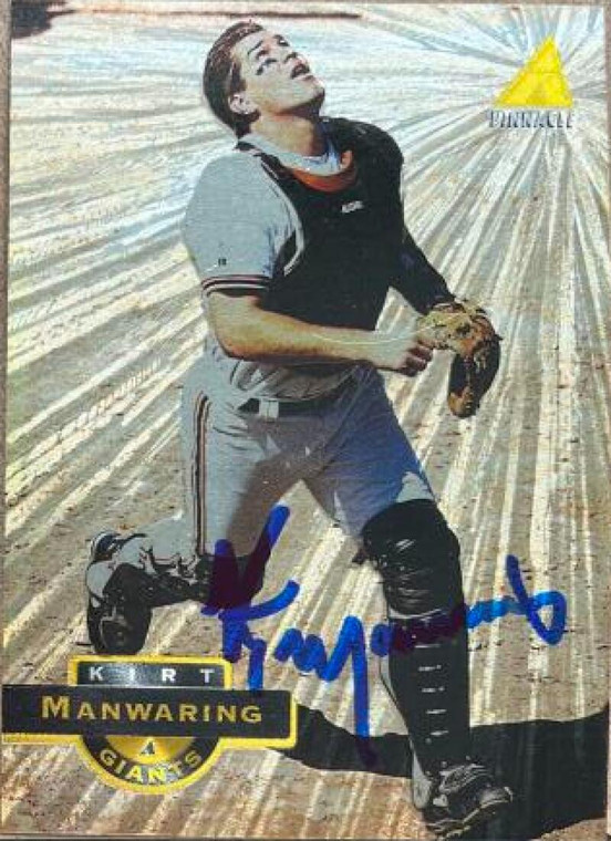 Kirt Manwaring Autographed 1994 Pinnacle Museum Collection #53
