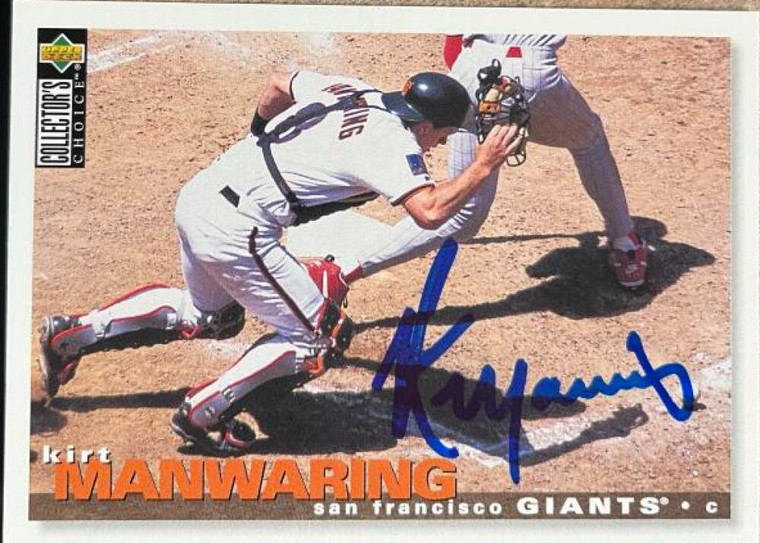 Kirt Manwaring Autographed 1995 Collector's Choice #257