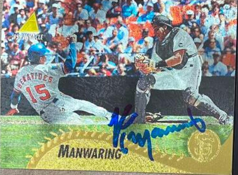 Kirt Manwaring Autographed 1995 Pinnacle Museum Collection #203