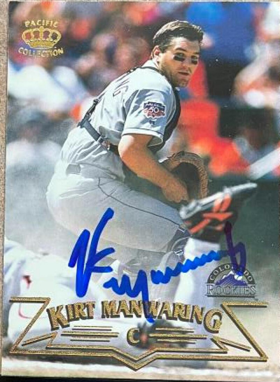 Kirt Manwaring Autographed 1998 Pacific #285