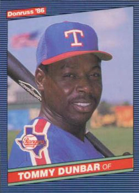 1986 Donruss #221 Tommy Dunbar NM-MT Texas Rangers 