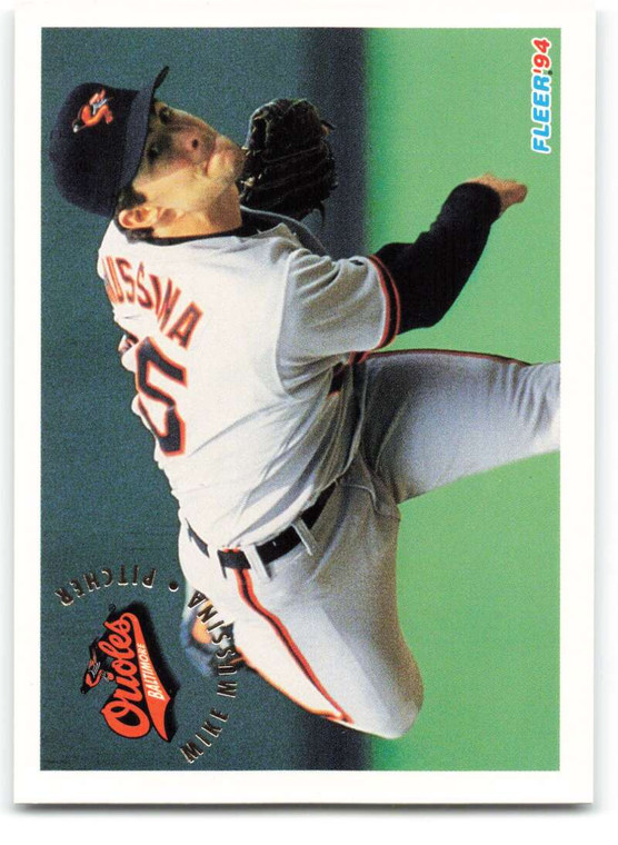 1994 Fleer #12 Mike Mussina VG Baltimore Orioles 