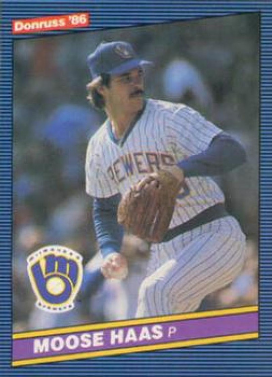 1986 Donruss #237 Moose Haas NM-MT Milwaukee Brewers 