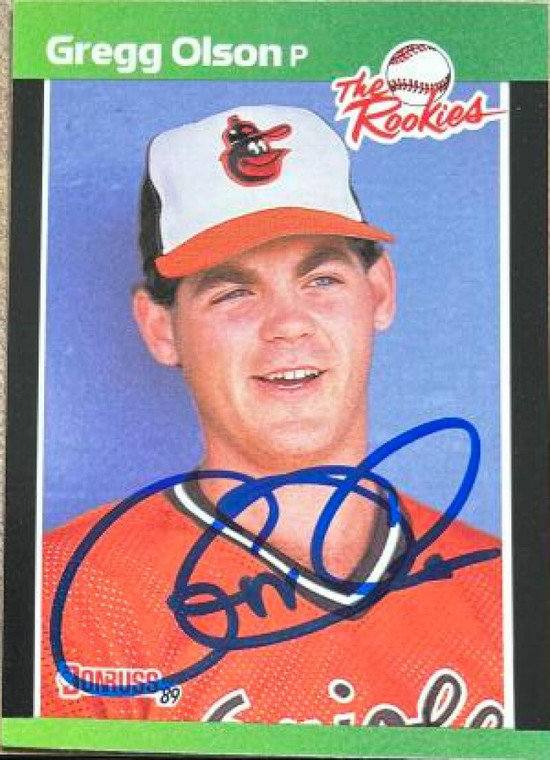 Gregg Olson Autographed 1989 Donruss The Rookies #35