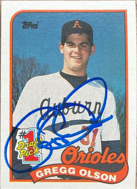 Gregg Olson Autographed 1989 Topps #161