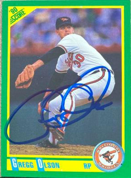 Gregg Olson Autographed 1990 Score #63