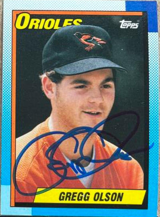 Gregg Olson Autographed 1990 Topps #655