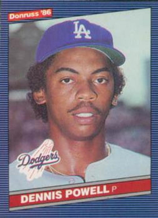 1986 Donruss #250 Dennis Powell NM-MT Los Angeles Dodgers 