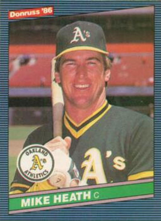 1986 Donruss #253 Mike Heath NM-MT Oakland Athletics 