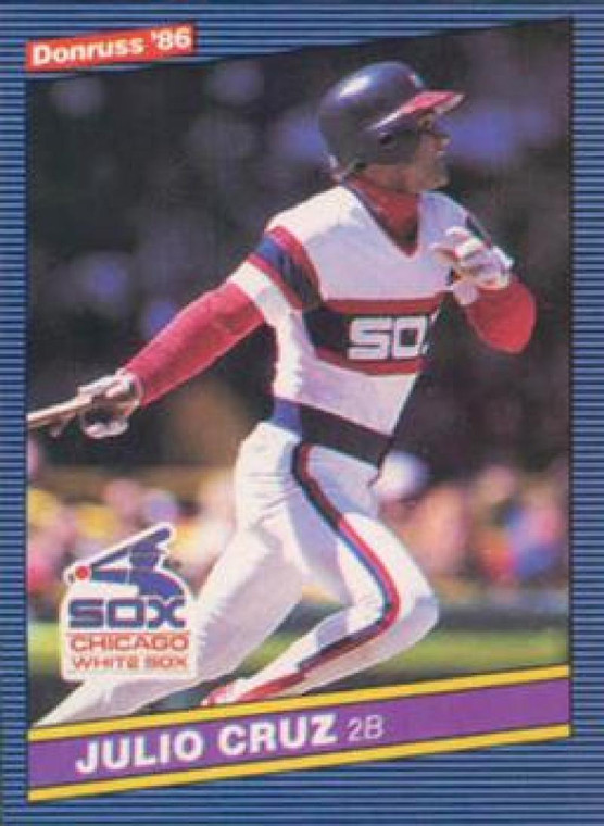 1986 Donruss #257 Julio Cruz NM-MT Chicago White Sox 