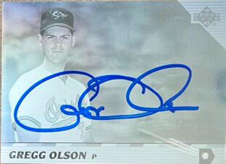 Gregg Olson Autographed 1992 Upper Deck Team MVP Holograms #38