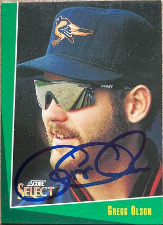 Gregg Olson Autographed 1993 Score Select #46