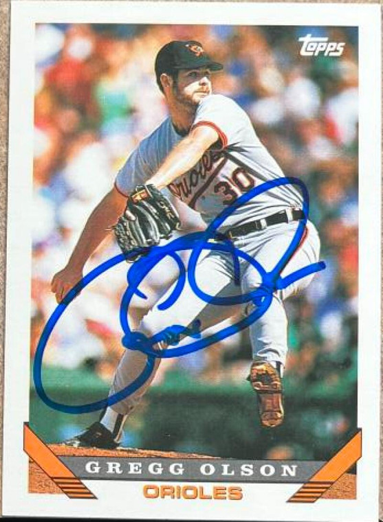 Gregg Olson Autographed 1993 Topps #246