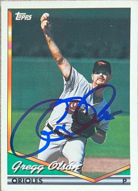 Gregg Olson Autographed 1994 Topps #723