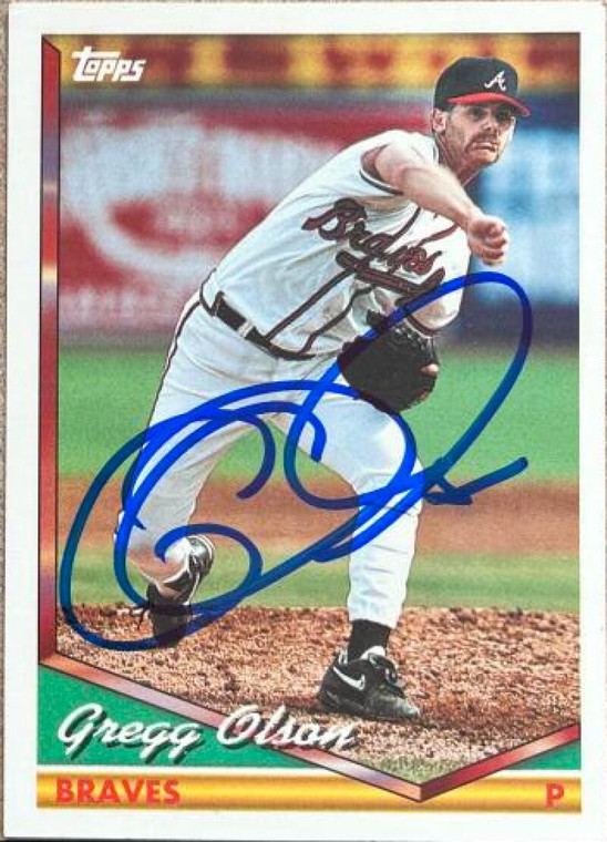 Gregg Olson Autographed 1994 Topps Traded #118T