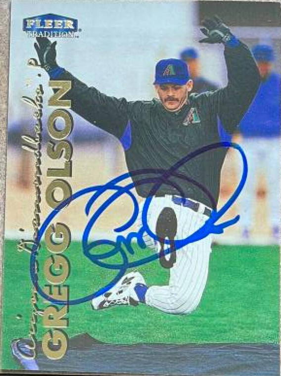 Gregg Olson Autographed 1999 Fleer Tradition #498