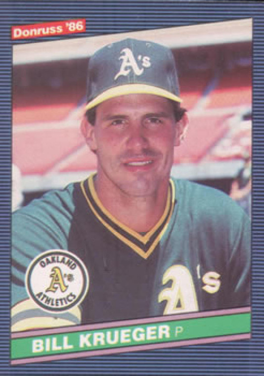 1986 Donruss #298 Bill Krueger NM-MT Oakland Athletics 